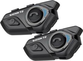 Dviejų paketų motociklo Bluetooth šalmas Intercom 2 Riders Multi Wireless Waterproof Interphone ausinės 100m