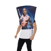 Halloween Party Performance Costume Fun Spoof Mural Costume Campus Activity Performance Onesie XL mėlyna