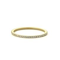 Women's Jewelry Micro Pave Cz Zircon Crystal Wedding Band Eternity Stacking Ring Fashion 1.0mm Rose Gold Anniversary Band 6