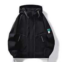 Spring and Autumn New Trendy Hong Kong Style Loose Workwear Outdoor Jackets Green Fashionable Versatile Tops Trendy M