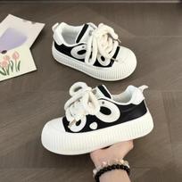 New Black and White Panda Leisure Sports Versatile Height Increase Lightweight 35 black
