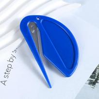Practical beauty tools Rubber band knife Mini letter opener Multi-functional paper knife does not hurt the rubber band opener mėlyna