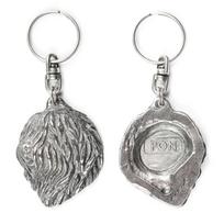 Polish Lowland Sheepdog, PON, Valee Sheepdog - Silver-plated dog pendant, handbag decoration, backpack pendant by Art-Dog brand sidabras