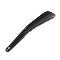 1 vnt. 19 cm batų rago profesionalus plastikinis batų ragas šaukšto formos batų ragelis juoda