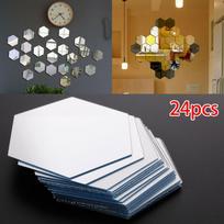 Bedroom Mirror Stickers Home Decor 3D Mirror Tiles Mosaic Wall Stickers