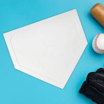 Baseball Softball Base Set for Skill Development Rubber Base brown