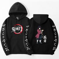 Demon Slayer Anime Hoodies 2023 Spring Autumn Unisex Fashion Unisexga Sweatshirt Round Neck Harajuku Harajuku Hoody Streetwear 4XL yellow