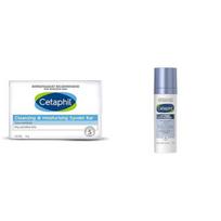 Cetaphil VVF India Cleansing And Moisturising Syndet Bar, 75g Optimal Hydration Lightweight Serum 30 ml , Blue Daisy extract, Vitamin B5 white