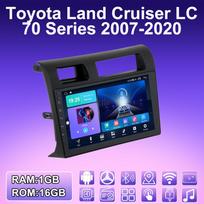 2 DIN Android Carplay Car Radio For Toyota Land Cruiser LC 70 Series 2007-2020 Multimedia Player Head Unit Stereo GPS Navigation BT WIFI 2+32GB 1+16GB blue