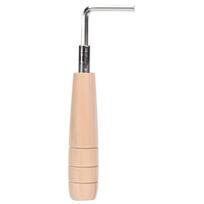 Gitaros veržliaraktis šešiakampis reguliavimo strypas Gitaros santvaros strypo reguliavimo įrankis Medinės rankenos griovelio žingsnio reguliavimo įrankis beige