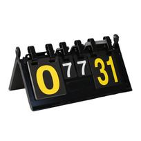 Stalinė taškų lenta Nešiojama stalinė taškų lenta „Flipper MultiSports Score Flip“ švieslentė „Easy Flip Score Keeper“ 1 black