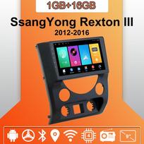 Android Carplay Automobilinis Radijas SsangYong Rexton III 2012-2016 Multimedijos Grotuvas Pagrindinis Įrenginys Stereo GPS Navigacija BT WIFI 2+32GB 1+16GB orange