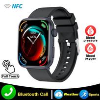SACOSDING Naujas išmanusis laikrodis Bluetooth skambinimas 1,85  Retina jutiklinis ekranas Sveikatos ir fitneso seklys NFC Vandeniui atsparus Daugelio sporto šakų režimas