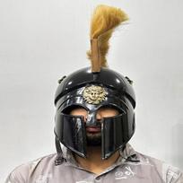 Blackened Corinthian Helmet Spartan Helmet Medieval Steel Helmet  With Inner Lining Best Gift black
