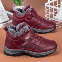 Žieminiai batai vyrams Vandeniui atsparūs Odiniai Šilti Sniego Ankle Boots Moterims Unisex Lauko Neslystantys Darbiniai Aukštakulniai Laisvalaikio Batai 36