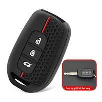silicone car key case cover for Dacia Logan 2021 for Renault tWingo 3 duster captur logan laguna scenic key cover remote shell black