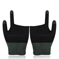 1 pora 2 pirštų žaidimų pirštinių, kvėpuojančių, neprakaituojančių, suderinamos su Pubg žaidimais, valgykite vištieną 1 pair juoda