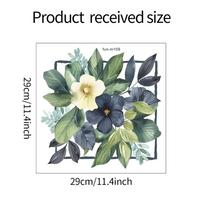 Fun-m108 Žalias Augalas Gėlė Lapas Tualetas su Vonios Kambariu Vonios Kambario Puošyba Sienos Lipdukas 29*29CM/fun-m108 gray