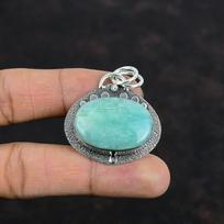 Amazonite Pendant 925 Sterling Silver Pendant Handmade Pendant Gemstone Pendant Amazonite Jewelry Brand New Pendant Silver Jewelry For Gifts