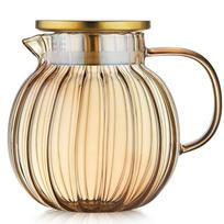 Karščiui atsparus stiklinis arbatinukas Infuser Chrizantema arbatos virdulys Kung Fu arbatos rinkinys Puer Oolong Pump Pumpkin arbatinukas 1.3L