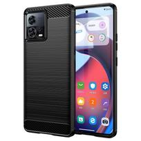 Dėklas Motorola Moto S30 Pro Dėklas Moto S30 X30 Edge 30 Pro 30 Lite Silikoninis Anglies Pluošto Galinis Dėklas Moto S30 Pro Dėklas For Moto S30 Pro juoda