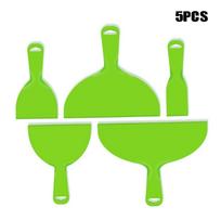 5Pcs/set Putty Knife Plastic Scraper Putty Knife Finisher Cleaning Stucco Removal Builder Tool For Floor Wall Ceramic Tile Grout 5pcs