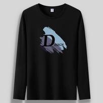 Big D Plus Size Mens Winter Fahion Long Sleeved T-Shirt Pure Cotton Man Crew Neck Sweatshirt S-5XL S šviesiai pilka spalva