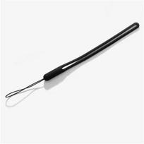 1 vnt. rankinio riešo dirželio virvelė trumpa rankena skirta iPhone Samsung Xiaomi Redmi Google pinta Lariat dirželio riešo rankinė virvė Lanyard juoda