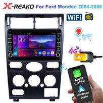 2din Android10 Car Radio Multimedia Carplay Auto GPS 4G 8Core Navigation For Ford Mondeo Mondeo 3 2000 2001 2002 2003 2004 2005 2006-2007 8 core 4GB+64GB blue