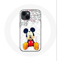 Coque Maniacase pour Iphone 14 Mickey Mouse Fleurs Cœurs juoda