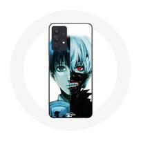 Coque Maniacase pour Samsung Galaxy A32 4G Tokyo Ghoul Visage Moitié juoda