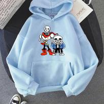 Undertale Chara Manga Hoody Cartoon Graphic Pullovers Men Funny Streetwear Printed Tops Clothes High Quality Fleece Sweatshirts XS