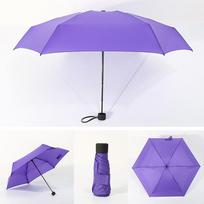 Nešiojami saulės skėčiai nuo lietaus, vandeniui atsparūs UV spinduliams atsparūs lietaus įrankiai, sulankstomi mini skėtis kelioniniai Sombrillas violetinė