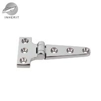 316 nerūdijančio plieno T formos spintelės stiklinių durų vyriai (152x75x4,5/100x54x4,8) 100*54*4.5mm T-hinge Net weight 88 grams