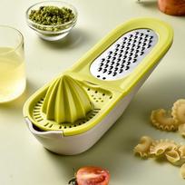 Creative Multi-function Two In One Juice Extractor Lemon Juice Extractor Kitchen Gadget Melon and Fruit  Grater yellow