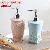 400ml Vonios skysto muilo laikiklis patogus preso buteliuko dozatorius šampūnui square blue gray