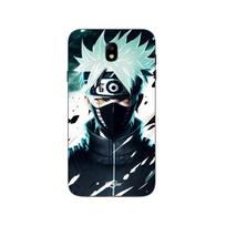 Phone case - MANIACASE - Samsung Galaxy j7 2018 - Kakashi Hatake manga - Silicone TPU - Flexible juoda