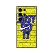 Case for Samsung Galaxy S24 ultra logo just do it blue color yellow front juoda