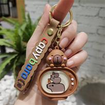 New Capibala Shake Light TV Keychain Backpack Pendant Student Gift Doll Machine Small Gift