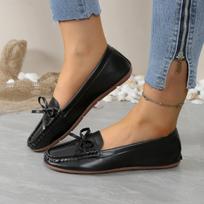Fashion Women Flats Shoes Ballet Flat Dance Loafers Party Classic Round Toe Outdoor Shoes for Women 2024 New Comfortable Sneakers Women 36 juoda