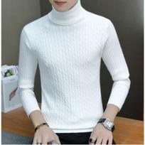 Autumn and Winter Turtleneck Sweater Men's Hong Kong Style Slim-fit Versatile Pullover Knitted Sweater Trend Bottoming Sweater Sweater M balta