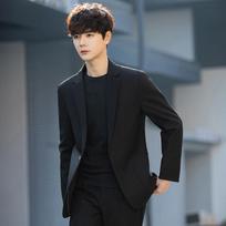 Casual Suit Men's Jacket High-end Hong Kong Style Ruffian Handsome Korean Version Green Small Suit Men's Top S juoda