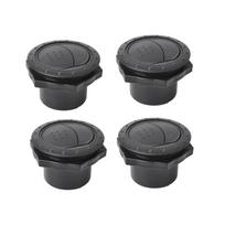 4 Pieces Dashboard Air Conditioning Deflector Exhaust Vent Rotation Car