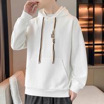 Autumn Hooded Jacquard Sweater Sweater Men's Loose Lazy Style Versatile Korean Version of The Trend Ruffian Handsome Coat M