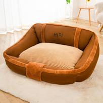 Dog Kennel Autumn Golden Retriever Kennel Universal for All Seasons Removable and Washable Anti-bite and Anti-disassembly Pet Supplies S :45*35*28cm