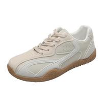 Fashion 2024 New Women German Training Shoes Flat Lace-up Sneakers Women Fashion Anti-slip Running Casual  White Sneakers Women 35 beveik baltos spalvos