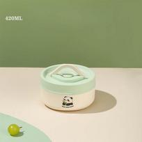 Nešiojama izoliuota priešpiečių dėžutė Kawaii bento dėžutė su indais ir izoliuotu maisto konteineriu, tinka mokyklų biurų iškyloms beige