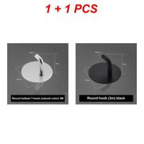 1/2PCS Hanger Rack Keys Cloth Coat Stainless Steel Multipurpose Home Accessories Plastic Hook For Towel Key Umbrella Organizer