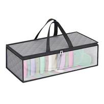 Folding Under-bed Storage Bag Transparent Window Quilts Finishing Case For Clothes Packing pilka