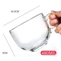 480 ml Auksinis Inkrustuotas Kraštas Stiklinis Salotų Dubuo Vaisiai Ryžių Puodeliai Dubenys Maisto laikymo Talpykla Pietūs Bento dėžutė Dekoratyviniai Stalo reikmenys Glass